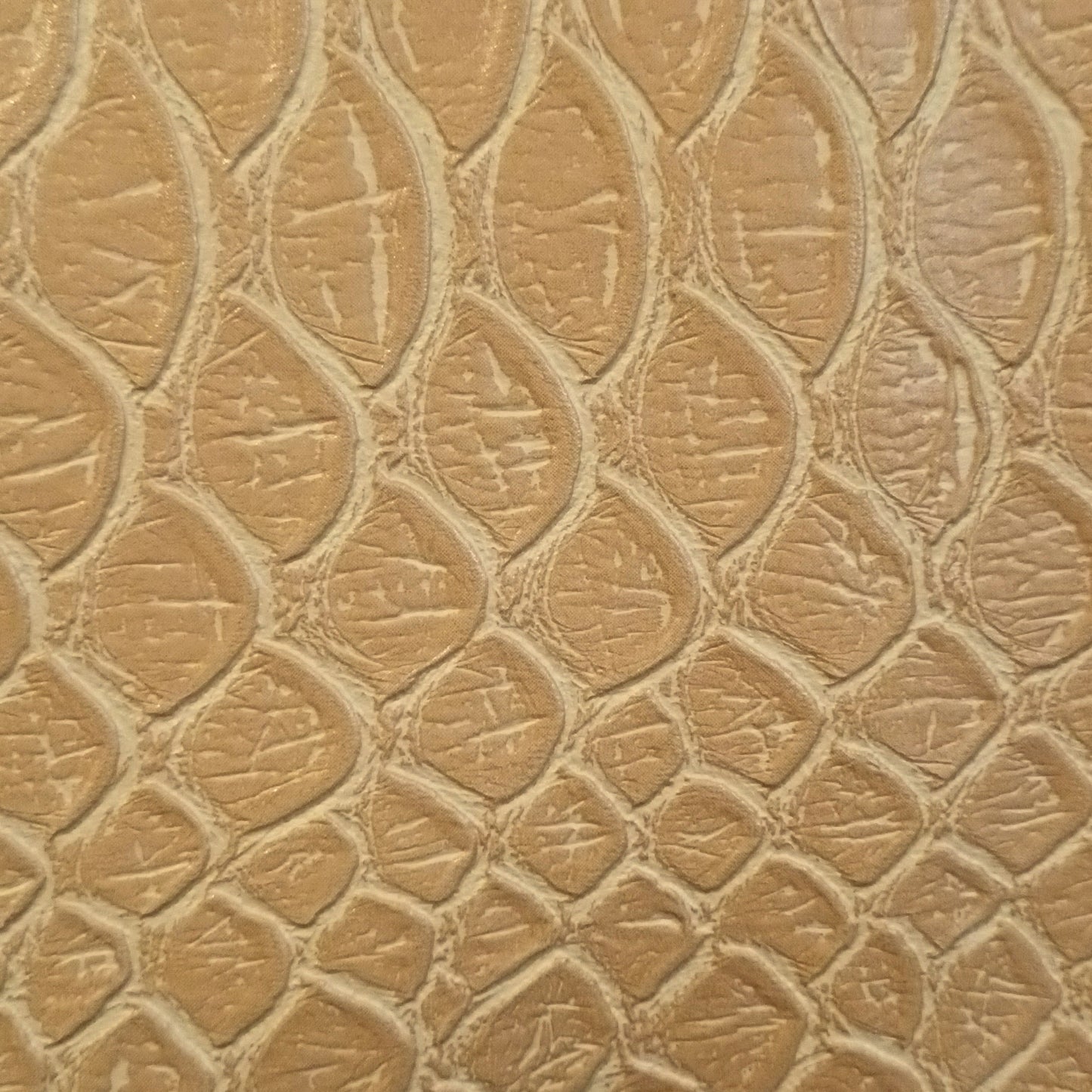 Kunstleder uni camel Kroko