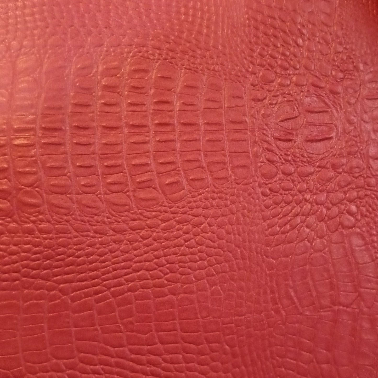 Kunstleder uni dunkelrot Kroko