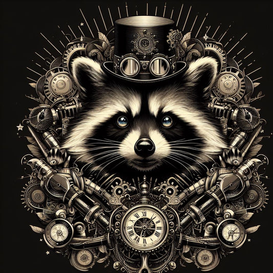 Panel Racoon Gothic