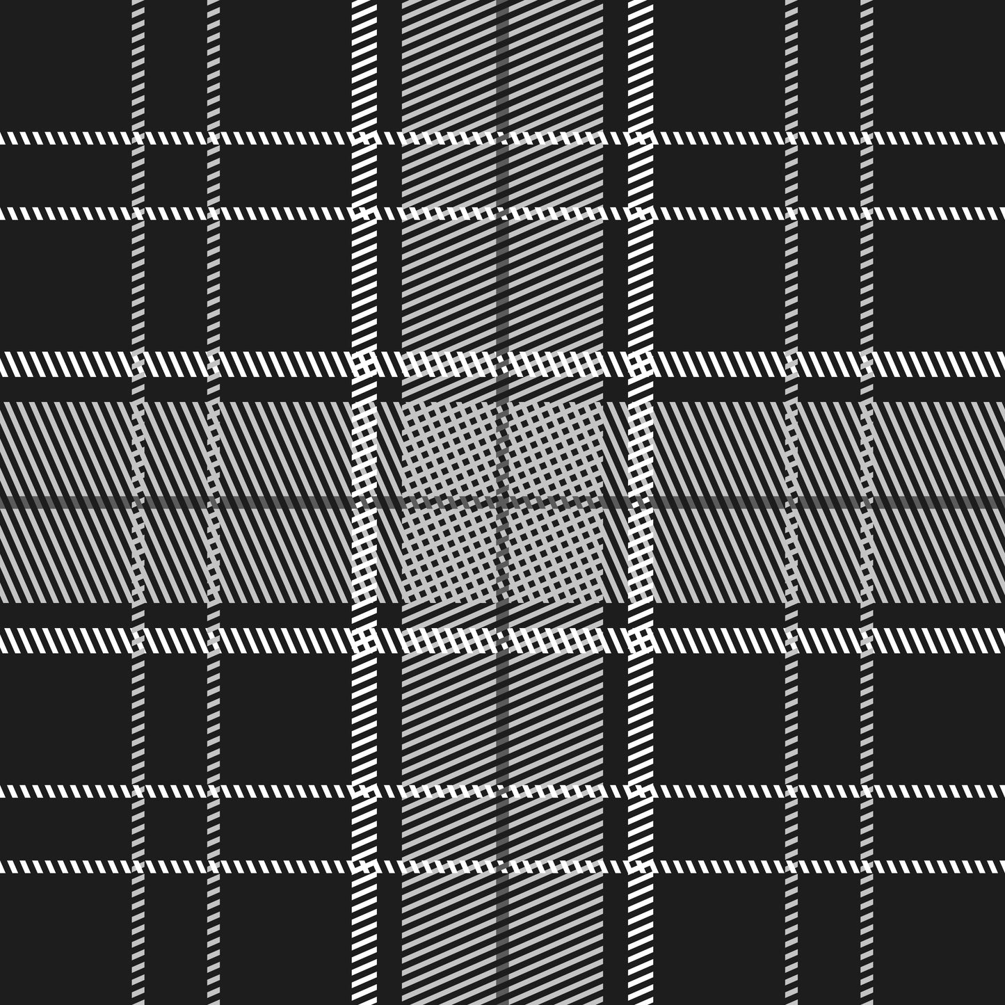 EP Plaid schwarz und weiß