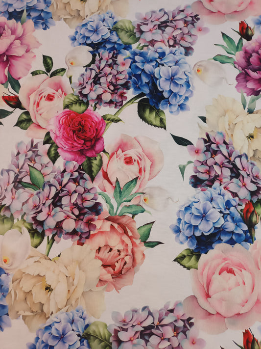 Viskose-Jersey Hortensia
