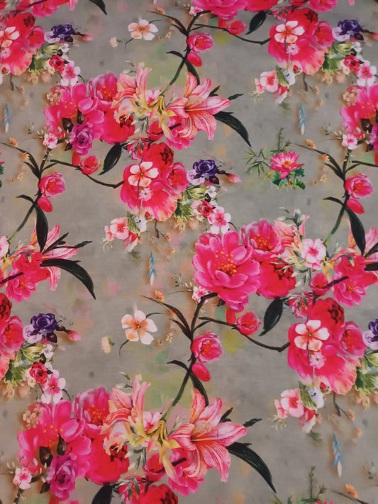 Viskose-Jersey Pink Bloom