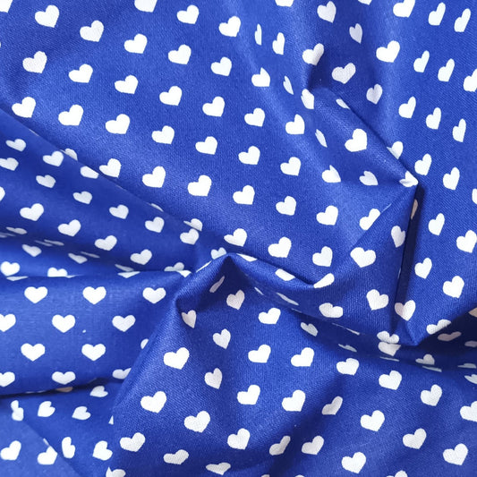BW uni blau mit Herzen
