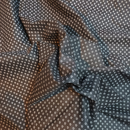 BW uni schwarz flowery