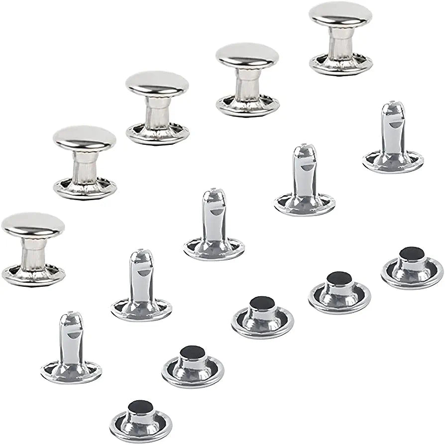 Nieten 8mm Silber 100 Stück