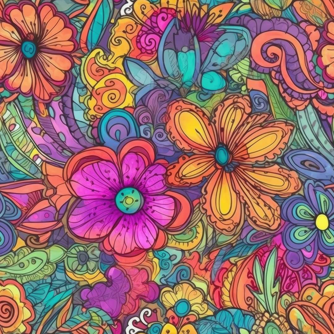 EP Aquarell Flowers, 8 Farben