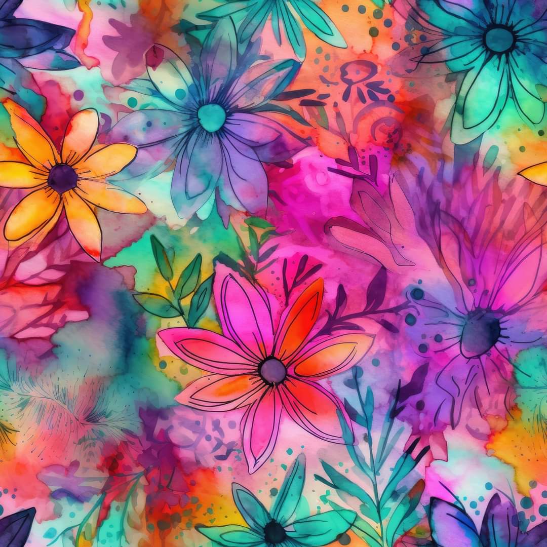 EP Aquarell Flowers, 8 Farben
