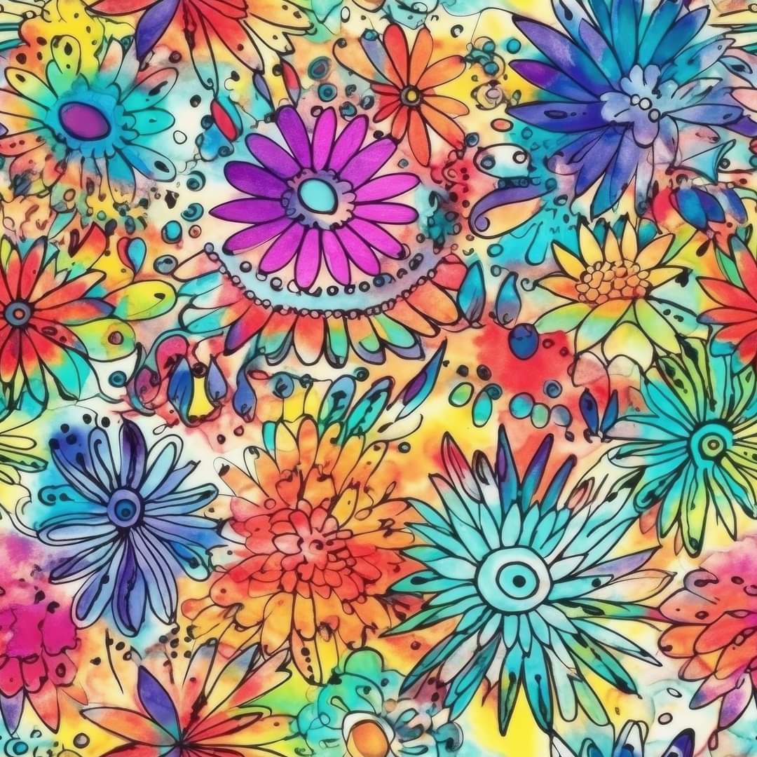 EP Aquarell Flowers, 8 Farben
