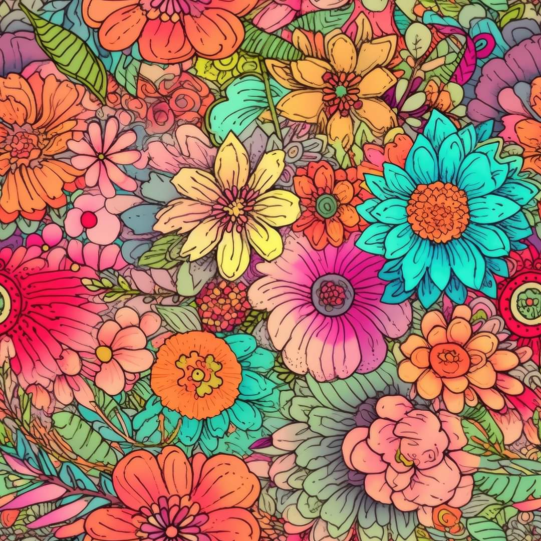 EP Aquarell Flowers, 8 Farben