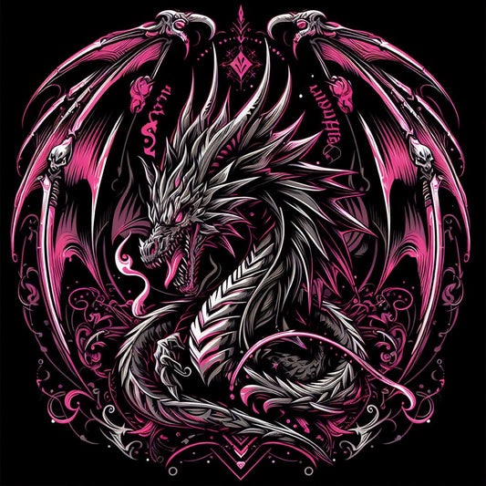 Pink Dragon Panel