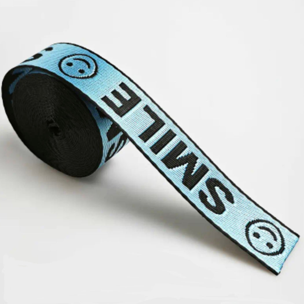 Gurtband Nylon Smile hellblau