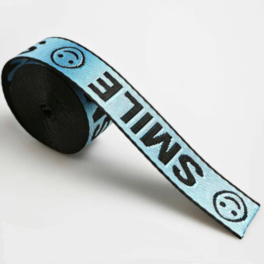 Gurtband Nylon Smile hellblau